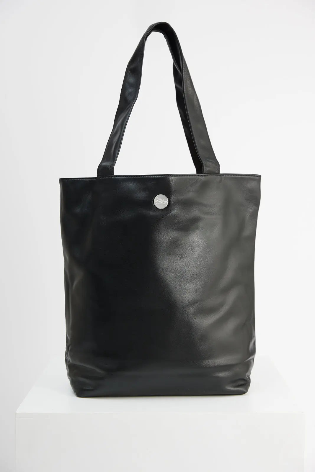 The I Appreciate Me black lambskin leather tote